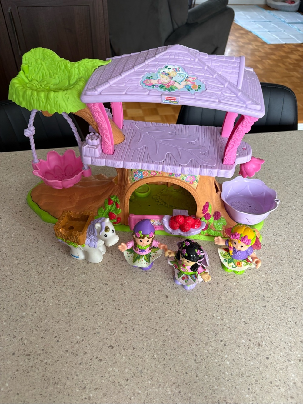 Fisher Price Little People Treehouse Fairy Figures Sarah Lynn Pippa Sonya Lee